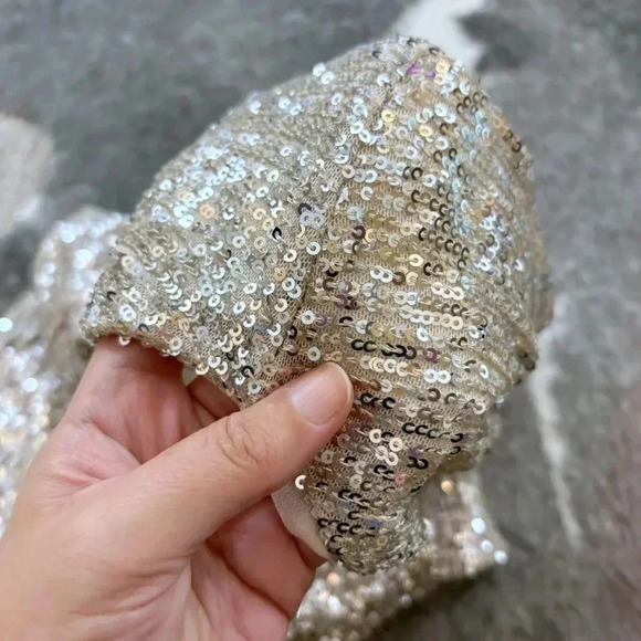 NWT Maurice’s Sequin Padded Shoulder Top - Picture 8 of 12